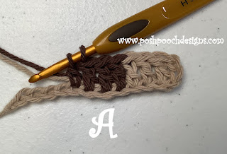 Crochet Checked Mug Rugs