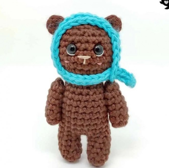 Crochet Mini Brown Bear
