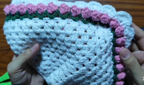 Crochet Tulip Bandana