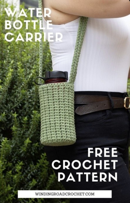 Easy Crochet Water Bottle Holder