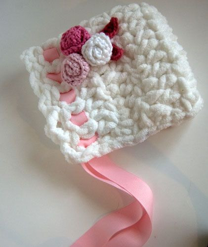 Crochet Toot Sweet Newborn Bonnet