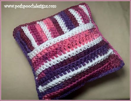 Crochet Pocket Pillow