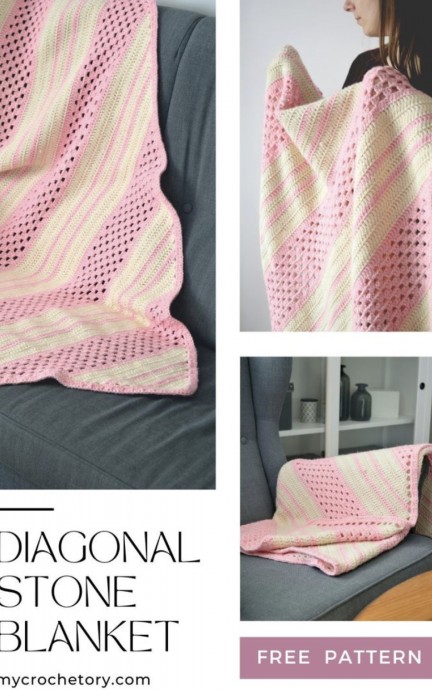 Create a Stunning Diagonal Stone Afghan: Materials and Steps for a Cozy Crochet Project Create a Stunning Diagonal Stone Afghan: Materials and Steps for a Cozy Crochet Project