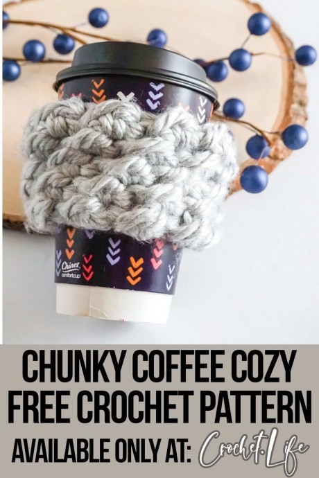 Crochet Chunky Coffee Cup Cozy