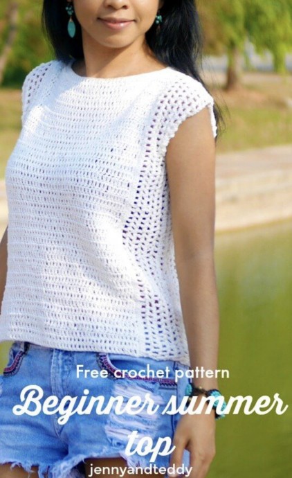 Beginner Summer Crochet Top Free Pattern