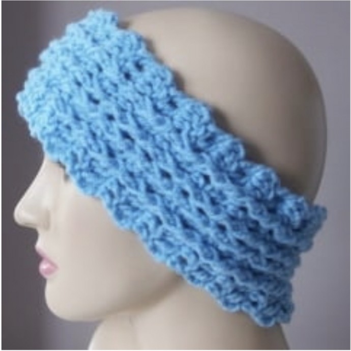 Crochet Ribbed Ear Warmer