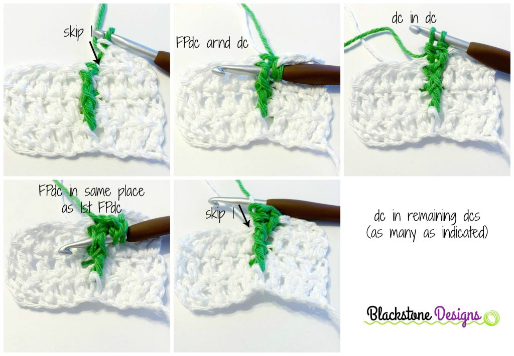 Crochet Spring Tulips Washcloth