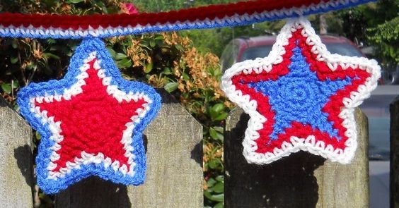 Crochet Star Garland