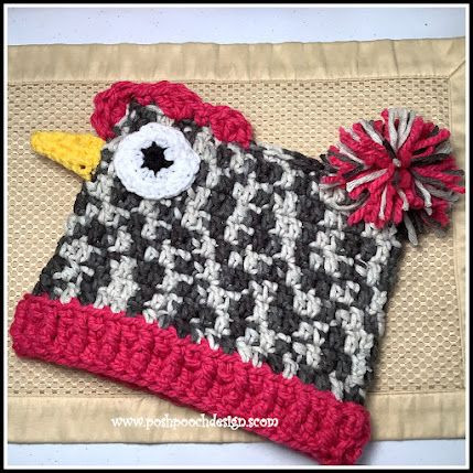 Crochet Chicken Hat