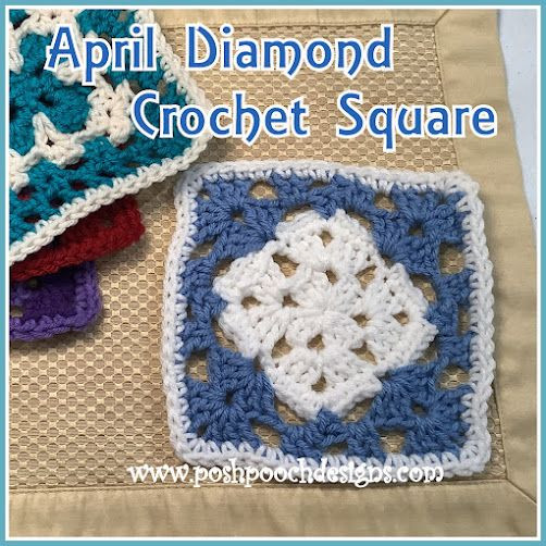 Create a Stunning Crochet April Diamond Granny Square with This Easy Pattern
