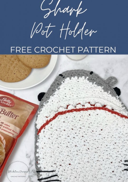 How to Crochet a Shark Pot Holder