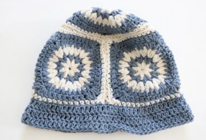 Crochet Granny Square Hat