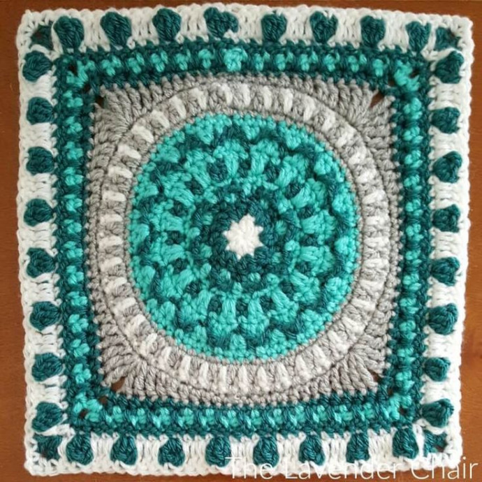 Crochet Peony Mandala Square: Create an Exquisite Floral Design for Your Projects