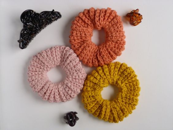 Crochet Adorable Scrunchies