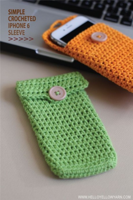 Crochet Simple iPhone Sleeve