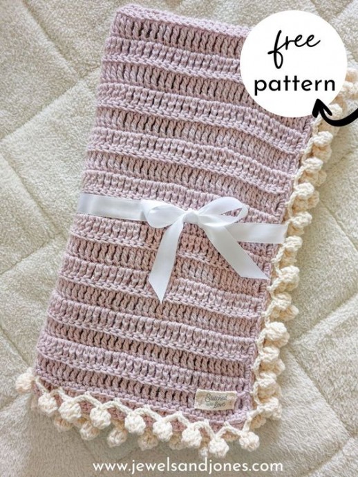 Crochet One-Stitch Baby Blanket
