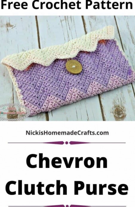 Discover the Stylish Chevron Clutch Purse: A Perfect Crochet Project for Fashion Enthusiasts