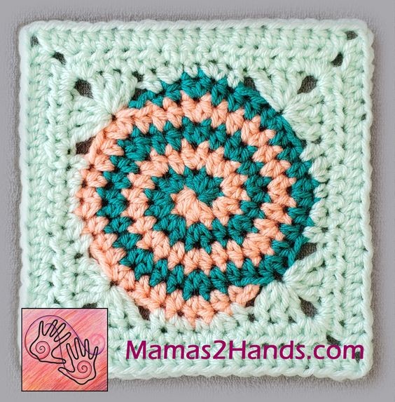 Crochet Dizzy Dot Blanket Square