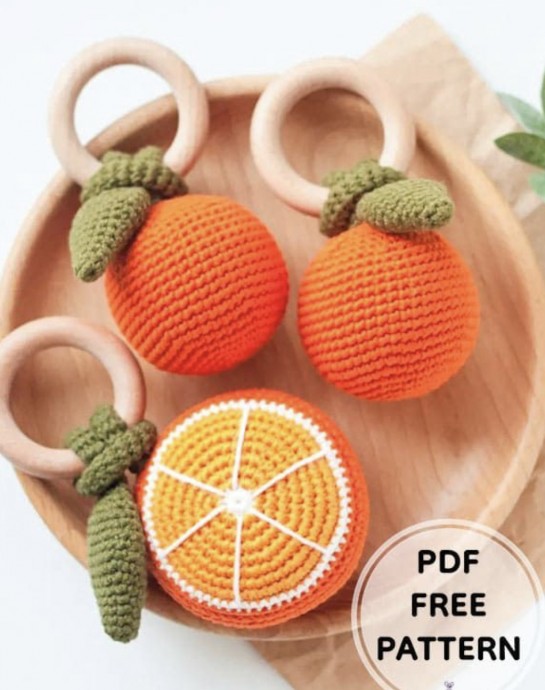Orange Rattle Amigurumi Pattern