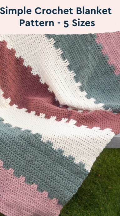 Crochet Puzzle Simple Blanket (Free Pattern)