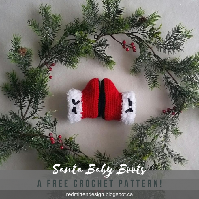 Create Adorable Crochet Santa Baby Boots: A Festive Holiday Project
