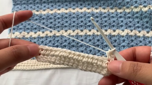 Crochet V-Neck Tee