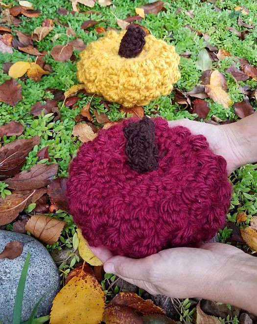 Crochet Bulky Bobble Pumpkin