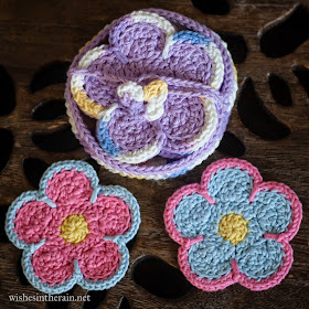 Create Vibrant and Cheerful Sunshine Flower Coasters with Crochet