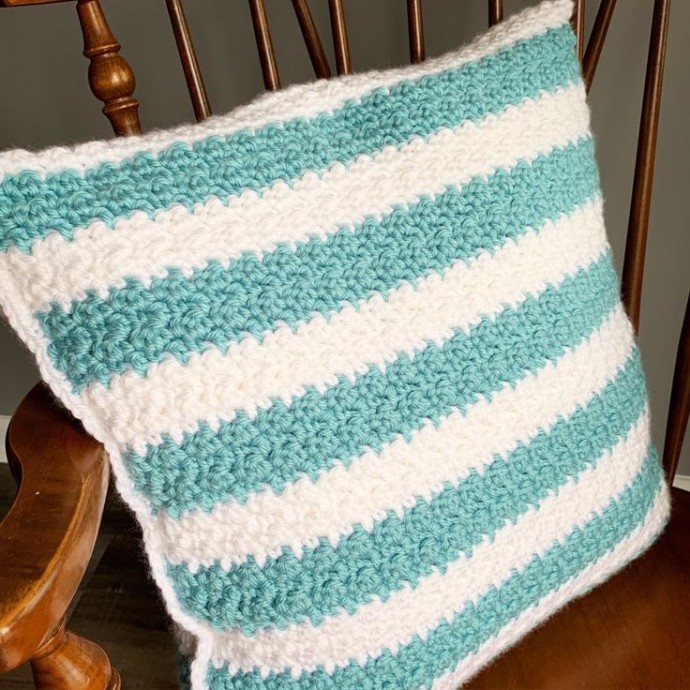 Crochet Griddle Stitch Pillow Cover