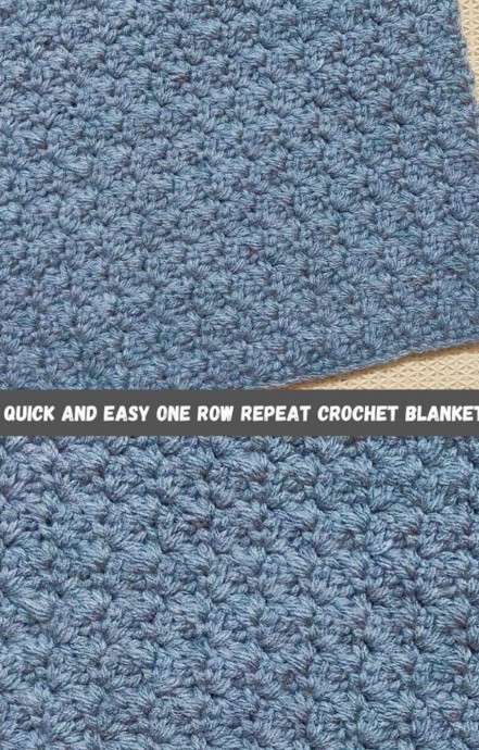 Crochet One Row Repeat Blanket