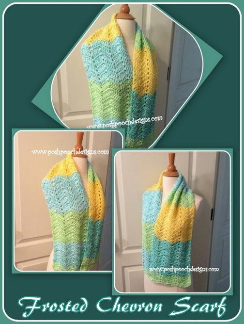 Create Your Own Crochet Frosted Chevron Scarf: Easy Instructions and Materials Needed Create Your Own Crochet Frosted Chevron Scarf: Easy Instructions and Materials Needed