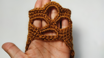 Slipper crochet round 36