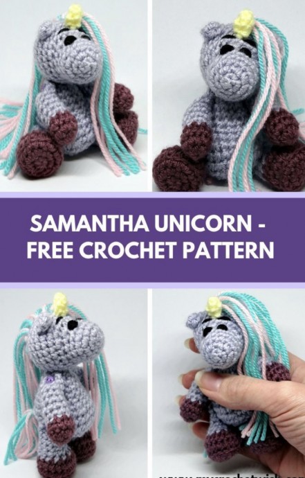 Samantha Unicorn Free Amigurumi Crochet Pattern