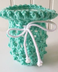Crochet Green Mason Jar Cover