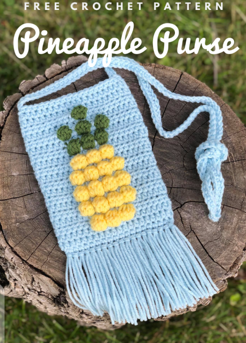 Adorable Pineapple Crotchet Purse