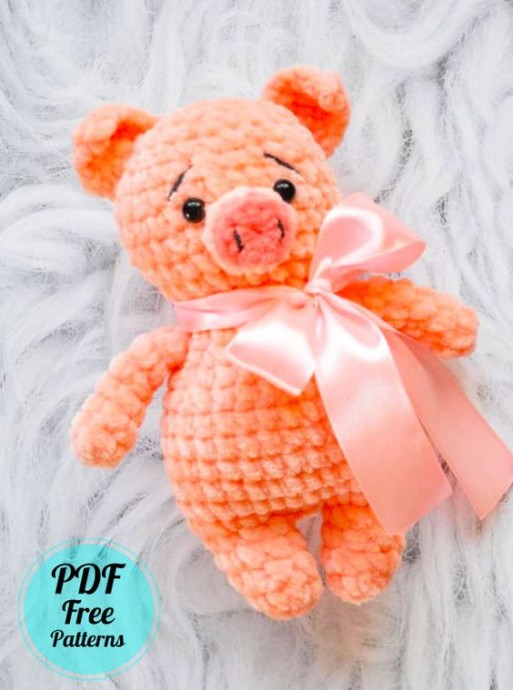 Crochet Amigurumi Plush Pig