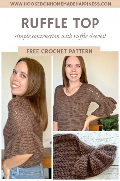 Cute Crochet Ruffle Top
