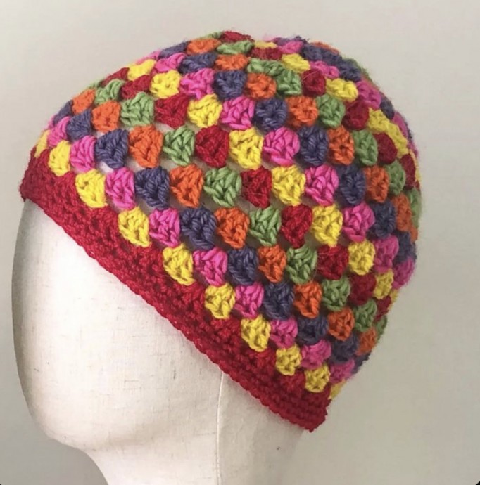 Free Crochet Pattern: Granny Stripes Hat