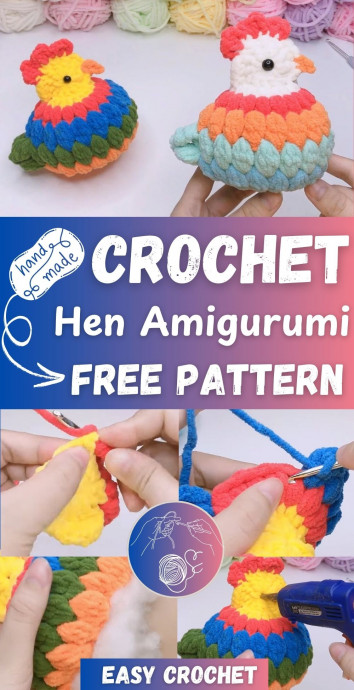 Create Adorable Crochet Hen Amigurumi for Fun and Decoration