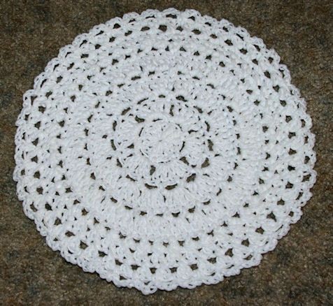 Crochet Round Dishcloth