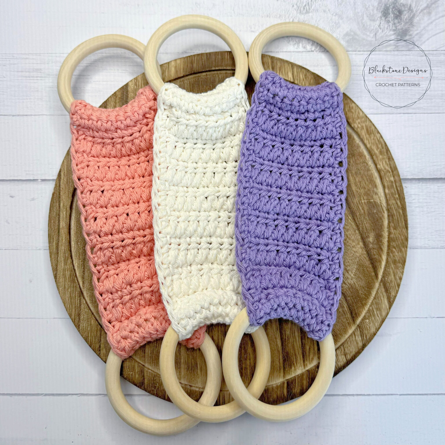 Crochet Forked Cluster Towel Hangers