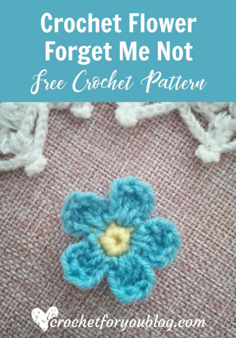 Create Beautiful Forget Me Not Flowers with This Easy Crochet Pattern
