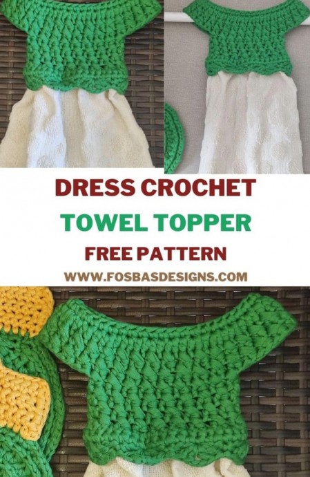 Crochet Dress Towel Topper