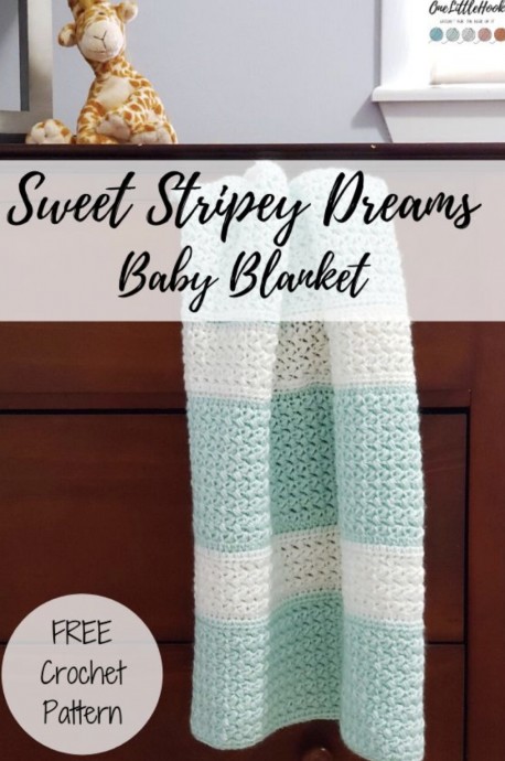 Modern Crochet Baby Blanket Free Pattern