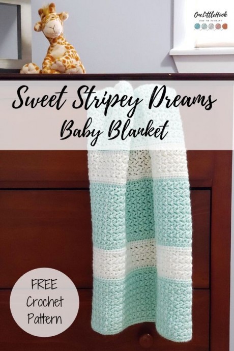 Sweet Striped Baby Blanket