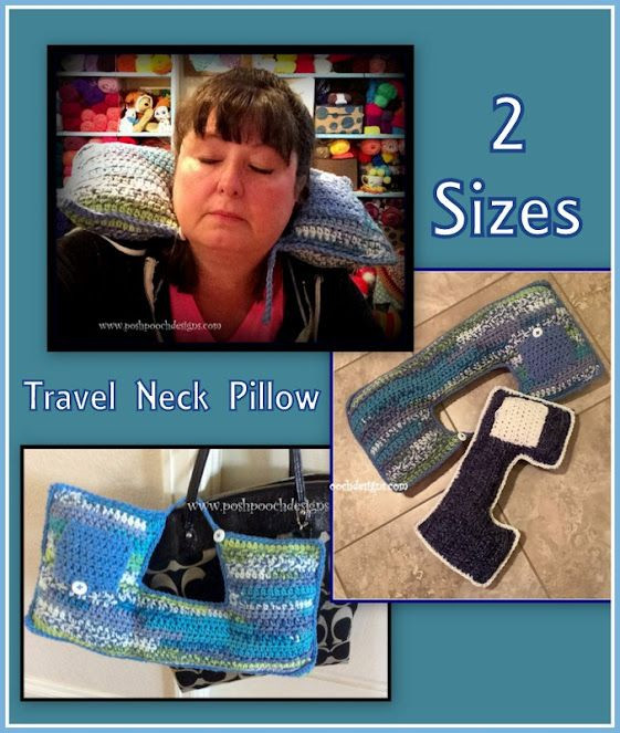 Crochet Travel Neck Pillow