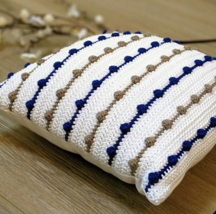 Create Your Own Bobble Stripe Farmhouse Pillow - A Perfect Handmade Gift for Home Decor Create Your Own Bobble Stripe Farmhouse Pillow - A Perfect Handmade Gift for Home Decor