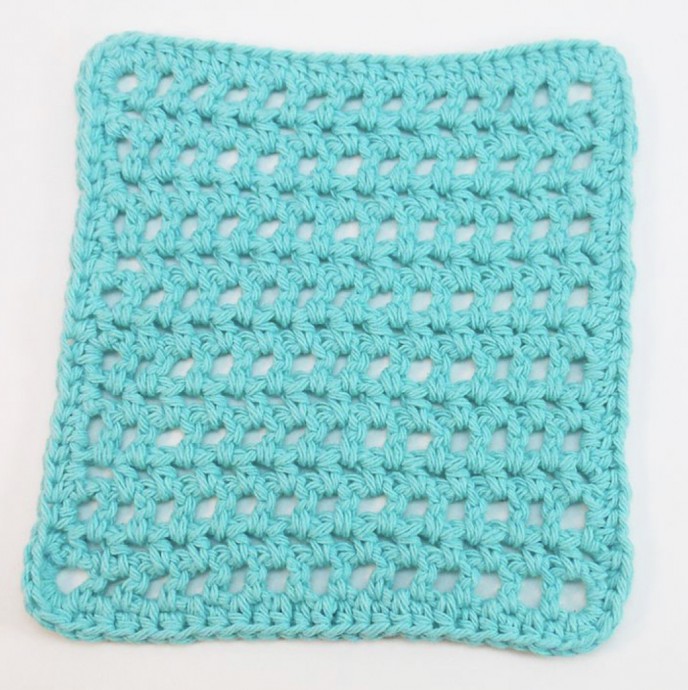 Crochet a Mesh Dishcloth