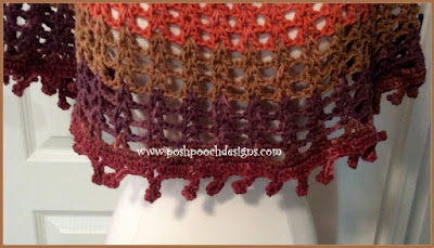 Crochet The Fall Colors Ponchette - A Stylish and Cozy Addition to Your Autumn Wardrobe