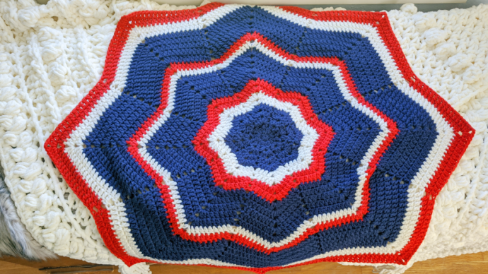 Crochet Starspangle Mini Throw